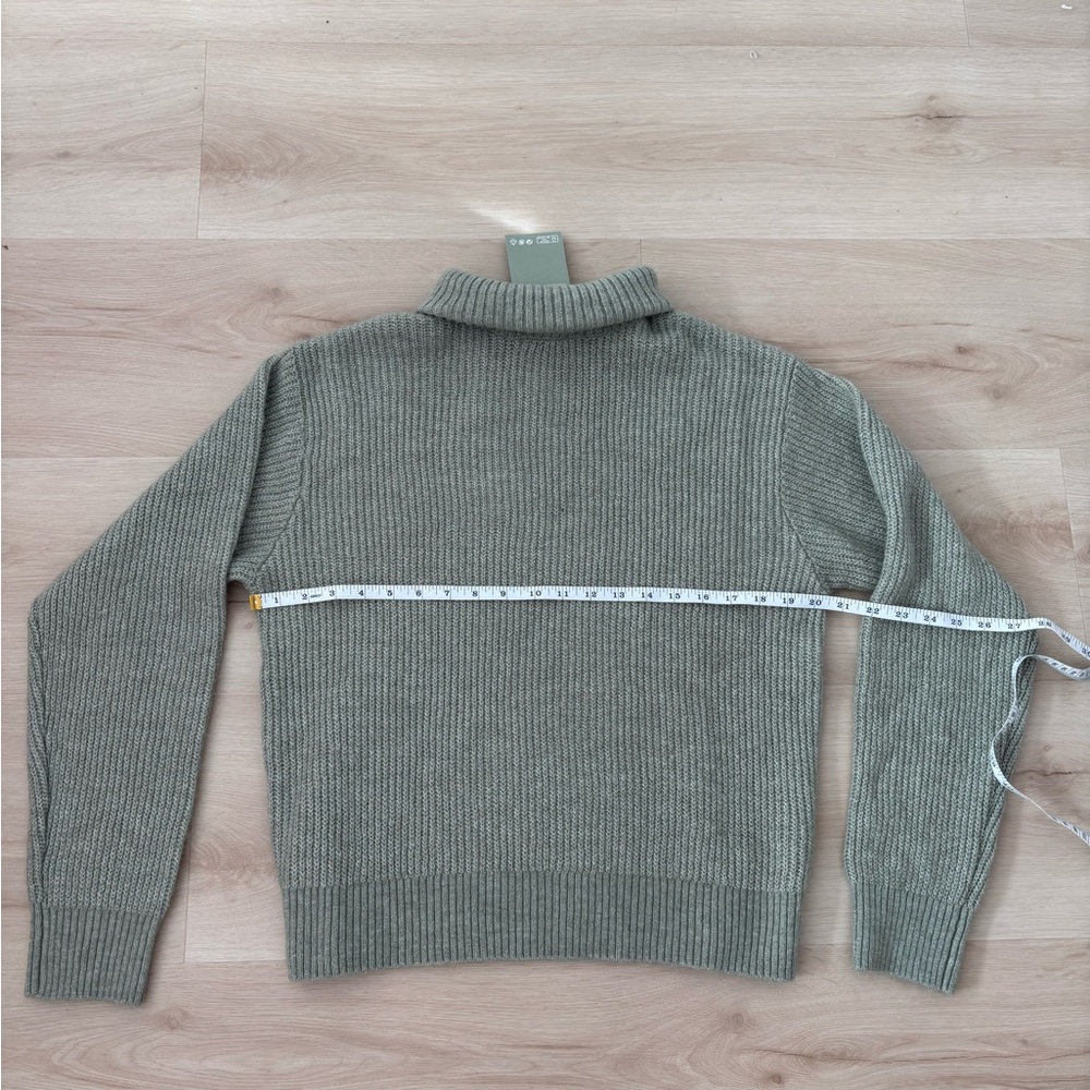 H&M Women's Cowl Neck Sweater in sage color Green - Picture 7 of 11